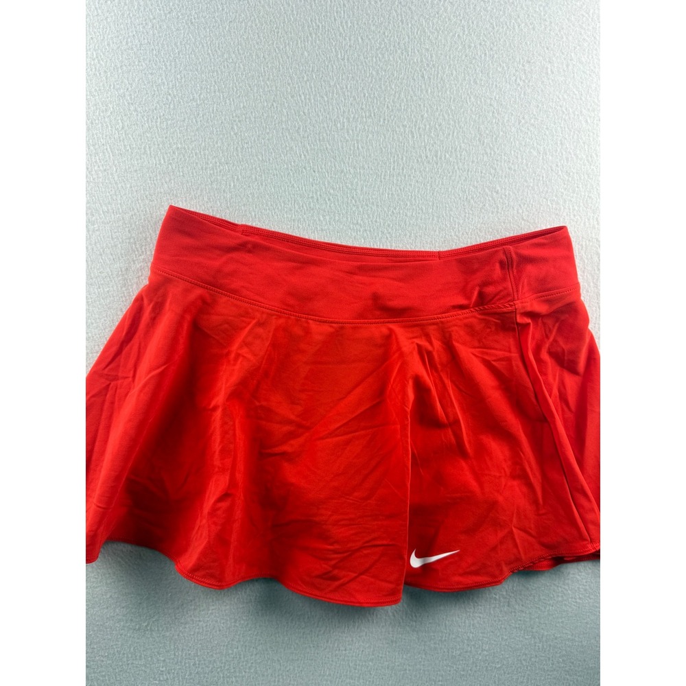 Nike Dri-FIT Women Red Tennis Skort Pleated Athletic Skirt Size Large